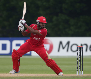 Ruvindu Gunasekera struck 52 to help Canada secure a 10-run D/L win against Uganda in Mount Maunganui &copy; ICC