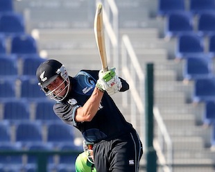 Brett Randell's unbeaten fifty went in vain as New Zealand lost to Bangladesh in the Plate final of the Under-19 World Cup &copy; IDI/Getty