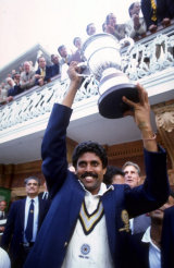 India's finest moment on the world stage: Kapil Dev lifts the World Cup &copy; Getty Images