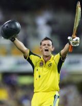 Adam Gilchrist slammed a century off just 67 balls to lead the Australian run-chase at Brisbane &copy; Getty Images
