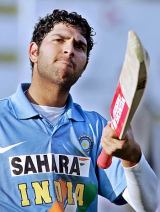  Yuvraj Singh continued his consistent form scoring a century at Karachi &copy; AFP