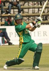 AB de Villiers scored 107 as South Africa sealed the series 3-0 with a 28-run win against Zimbabwe in Harare &copy; Getty Images