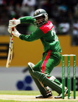 Tamim Iqbal's 129 propelled Bangladesh to 293, their second highest ODI score, against Ireland in Mirpur &copy; Getty Images