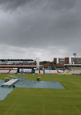 A dark and dank Old Trafford  &copy; Getty Images