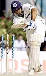 VVS Laxman played yet another crucial innings in Mohali &copy; AFP